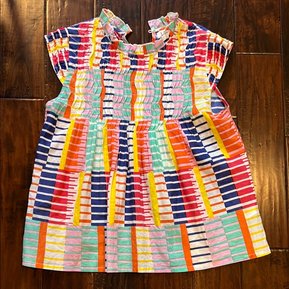 THML Colorful Geometric Patterned Top